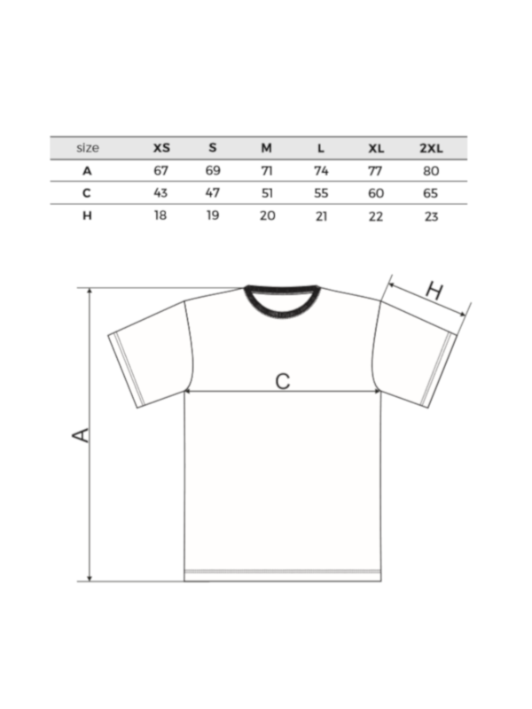 żółty tshirt z czarnym liściem