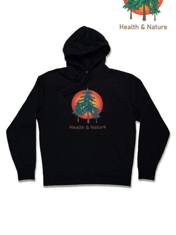 czarne hoodie drzewo