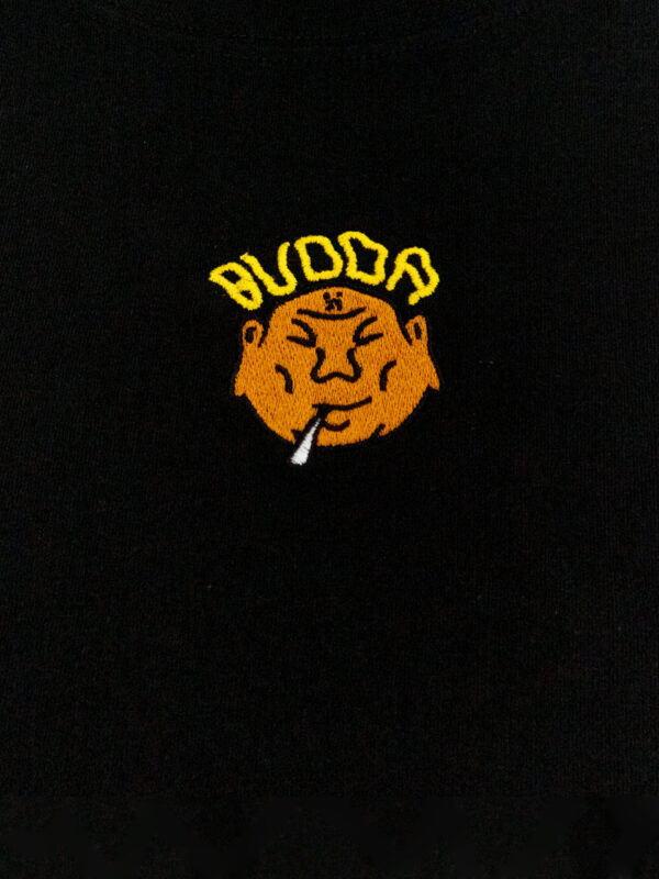 czarny tshirt budda