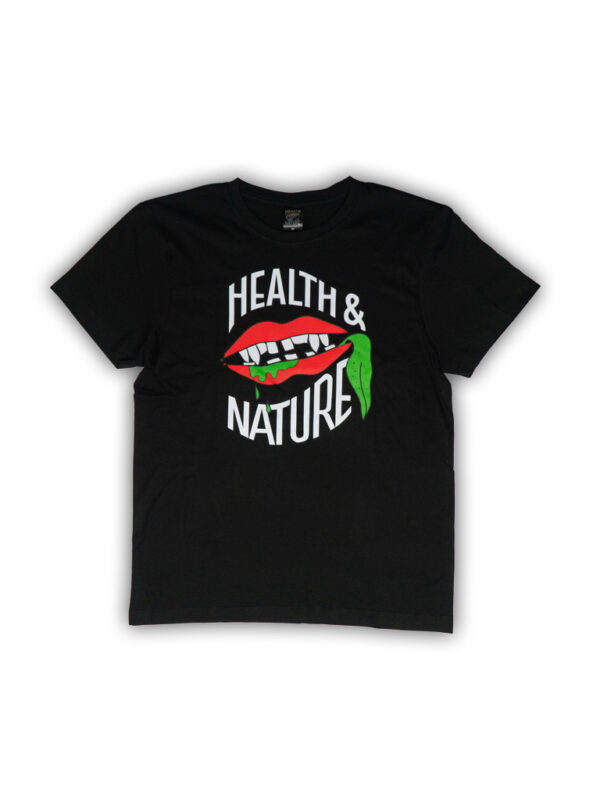 czarny tshirt usta hnn