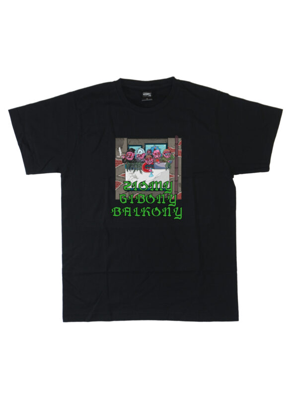 czarny tshirt ziomy gibony balkony
