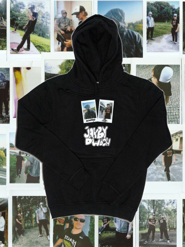 czarne hoodie cover Pikers x Grubvs – Jakby Dwóch