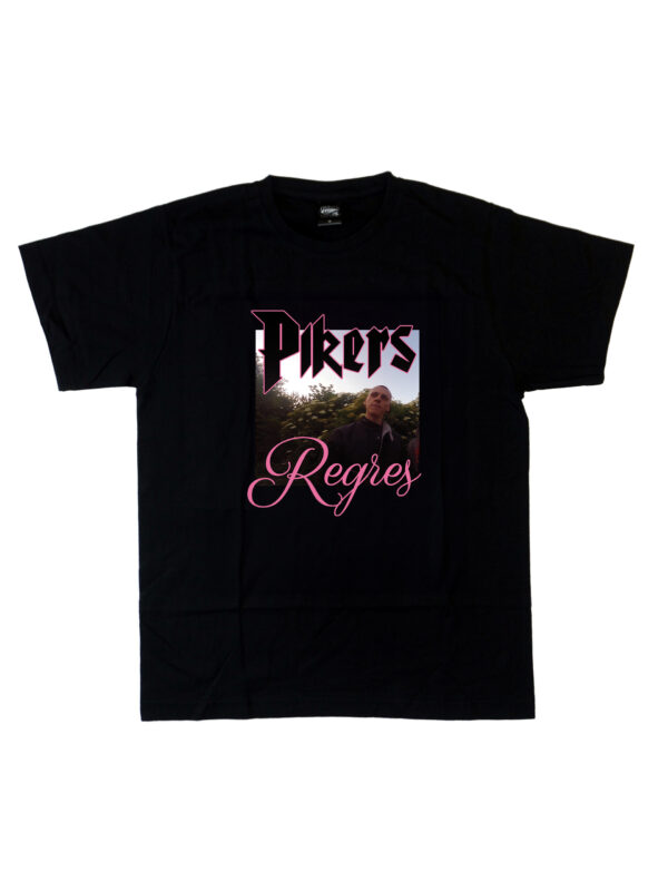 czarny tshirt pikers regres cover