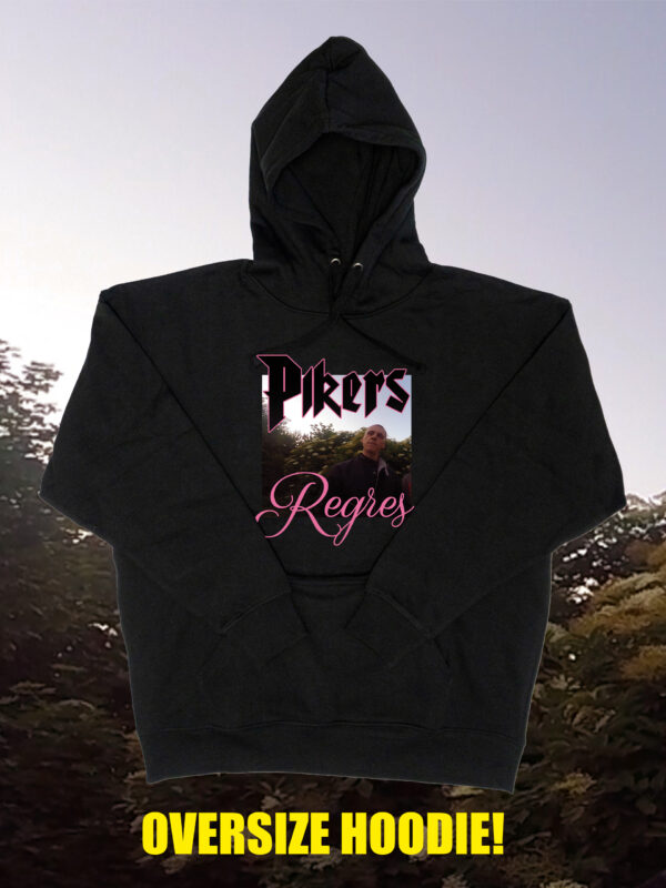 czarne hoodie oversize pikers regres cover