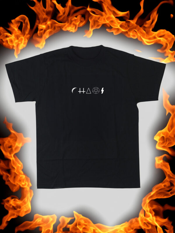 czarny tshirt młody zgred chaos