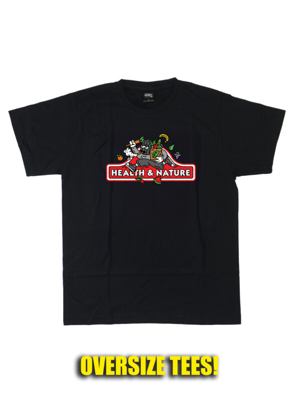 czarny tshirt oversize hnn monopoly