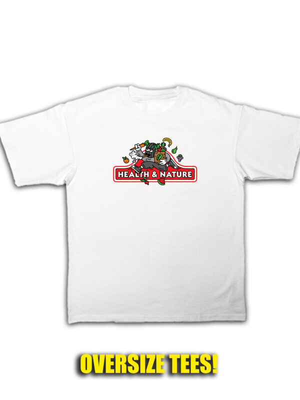 biały tshirt oversize hnn monopoly