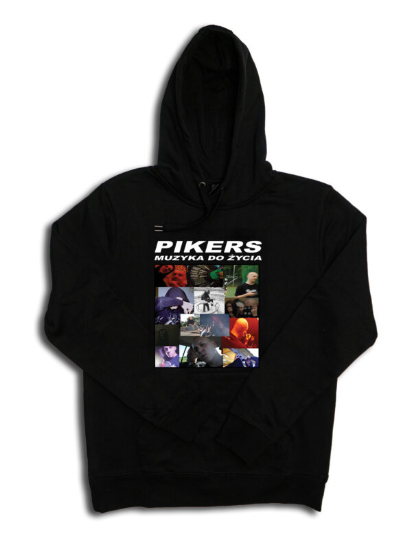 czarne hoodie pikers muzyka do życia