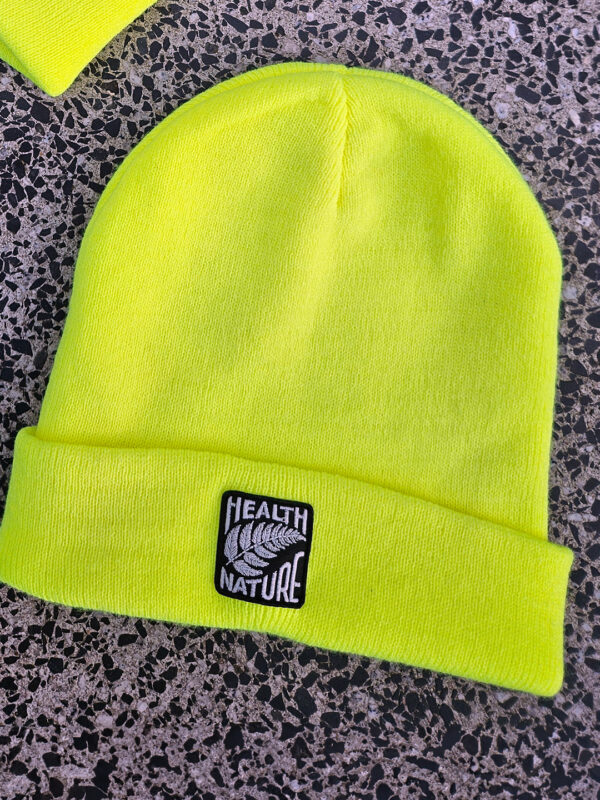neonowa czapka zimowa health & nature