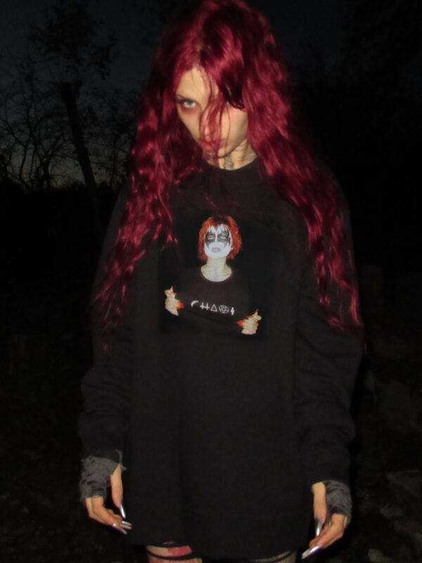 czarny crewneck młody zgred x europussey