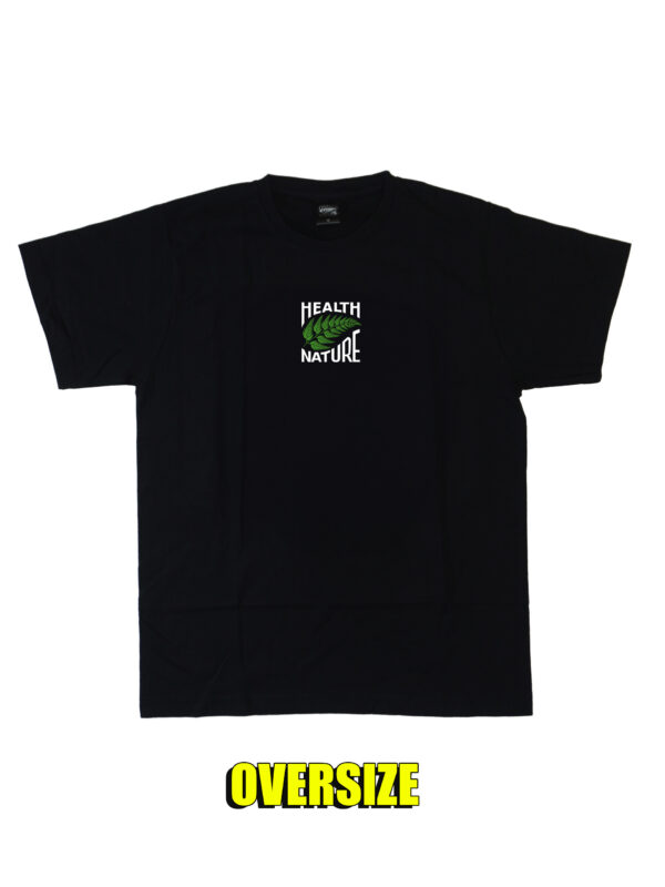czarny tshirt oversize hnn mini green