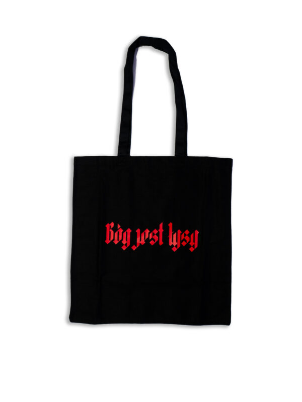 czarna torba bóg jest łysy