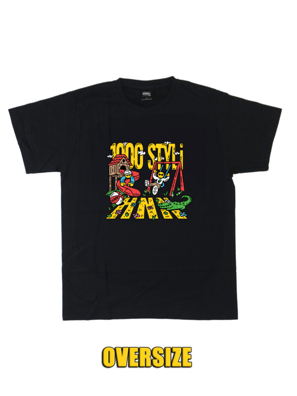 czarny tshirt oversize hnn 1000 styli