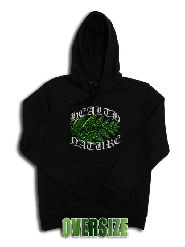 czarne hoodie oversize hnn metal