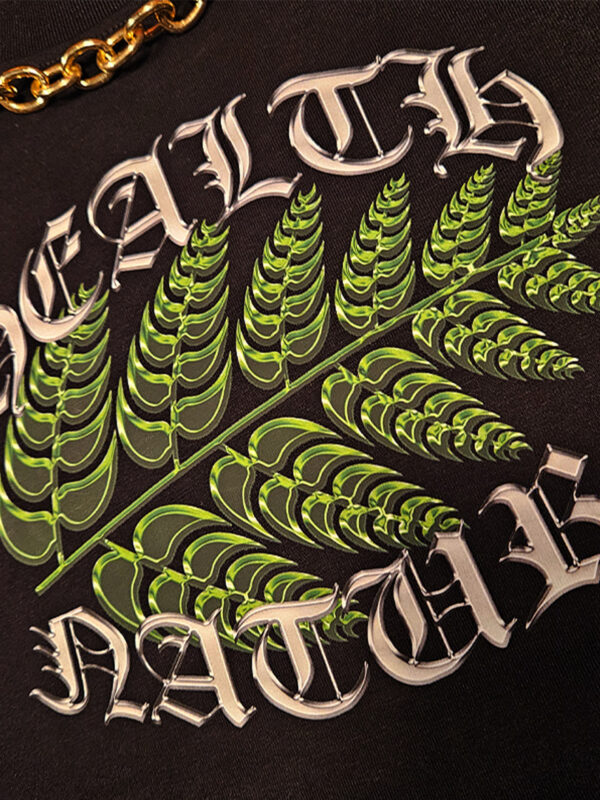 czarne hoodie oversize hnn metal