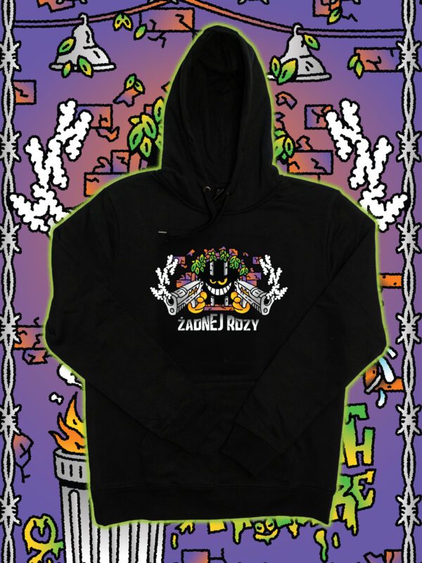 czarne hoodie żadnej rdzy