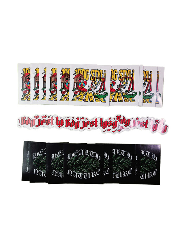 30 wlepek hnn x bjł x 1000 styli