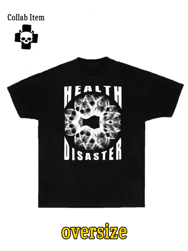 czarny tshirt oversize hnn x svd ALIEN