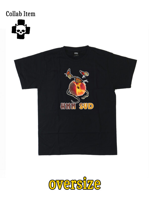czarny tshirt oversize hnn x svd SURVIVAL BLOOM