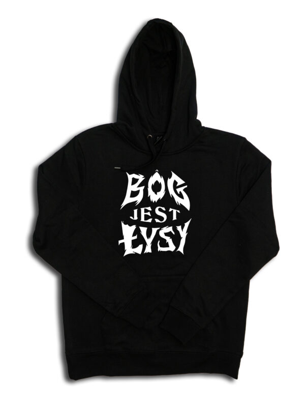 bjł tribal white czarne hoodie