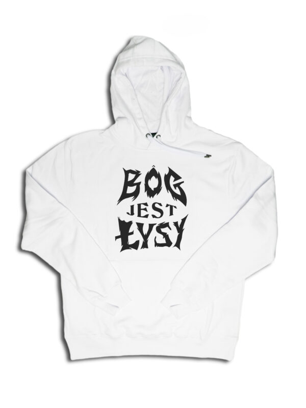 bjł tribal black białe hoodie