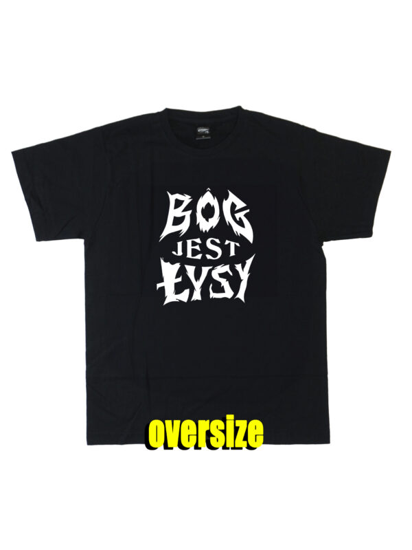 bjł tribal white czarny tshirt oversize