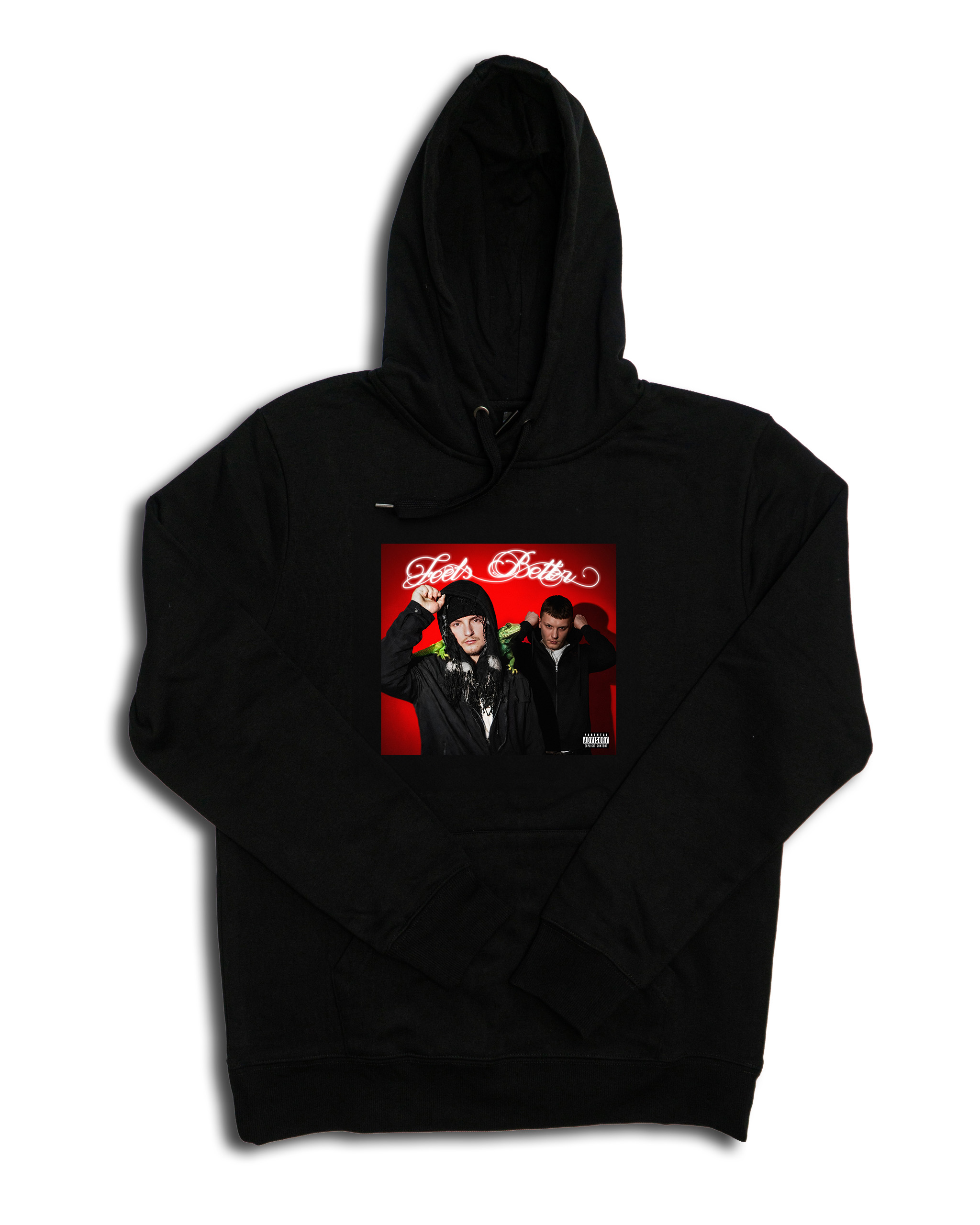 GRUBVS & KONCZEW „Feels Better” cover czarne hoodie