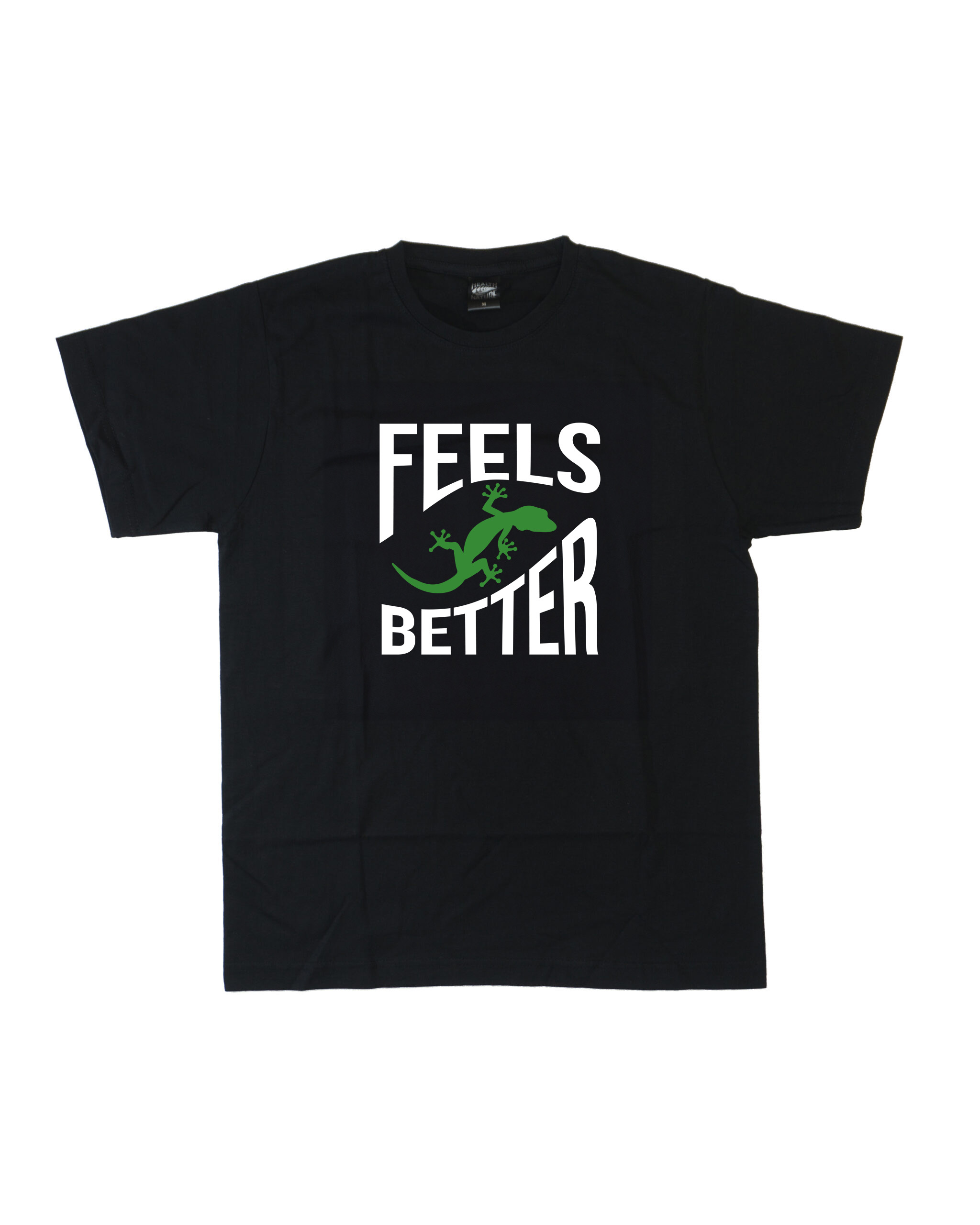 GRUBVS & KONCZEW „Feels Better” gekon czarny tshirt